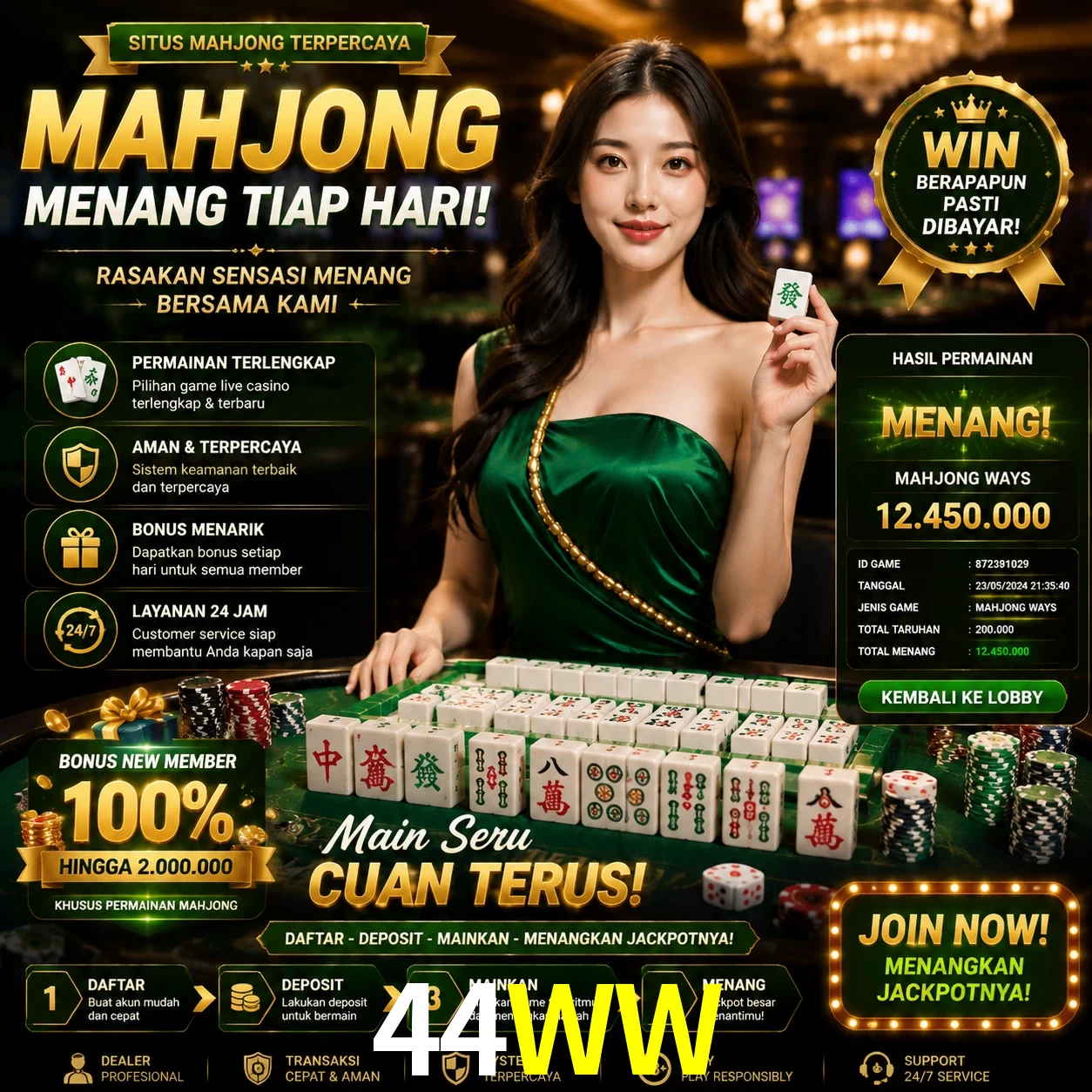 Cashback VIP 44WW - reembolso semanal